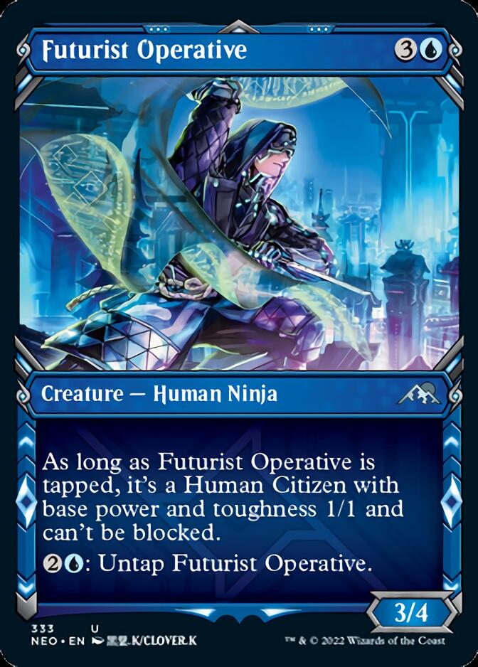 Futurist Operative (Showcase Ninja) [Kamigawa: Neon Dynasty] | GnG Games