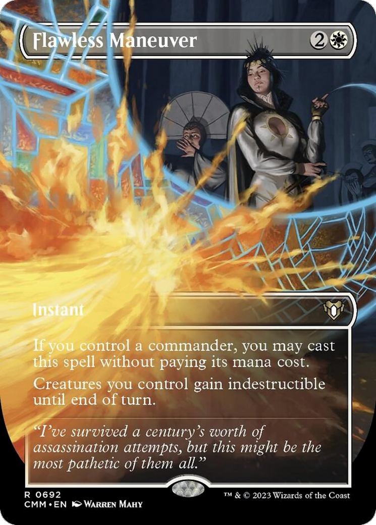 Flawless Maneuver (Borderless Alternate Art) [Commander Masters] | GnG Games