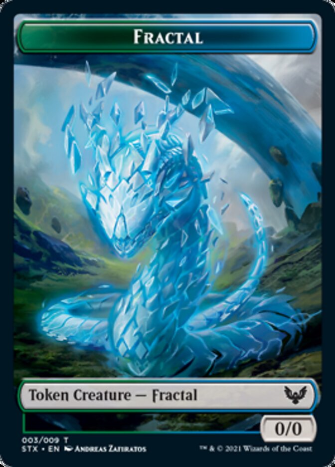 Fractal // Pest Double-Sided Token [Strixhaven: School of Mages Tokens] | GnG Games