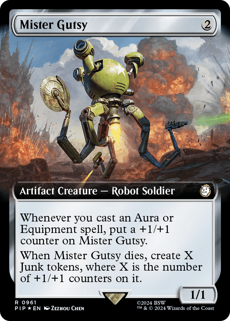 Mister Gutsy (Extended Art) (Surge Foil) [Fallout] | GnG Games