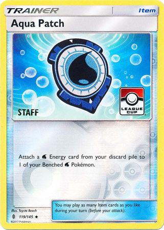 Aqua Patch (119/145) (League Promo Staff) [Sun & Moon: Guardians Rising] | GnG Games