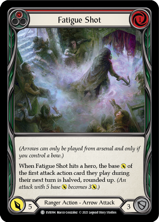 Fatigue Shot (Red) [EVR094] (Everfest)  1st Edition Rainbow Foil | GnG Games