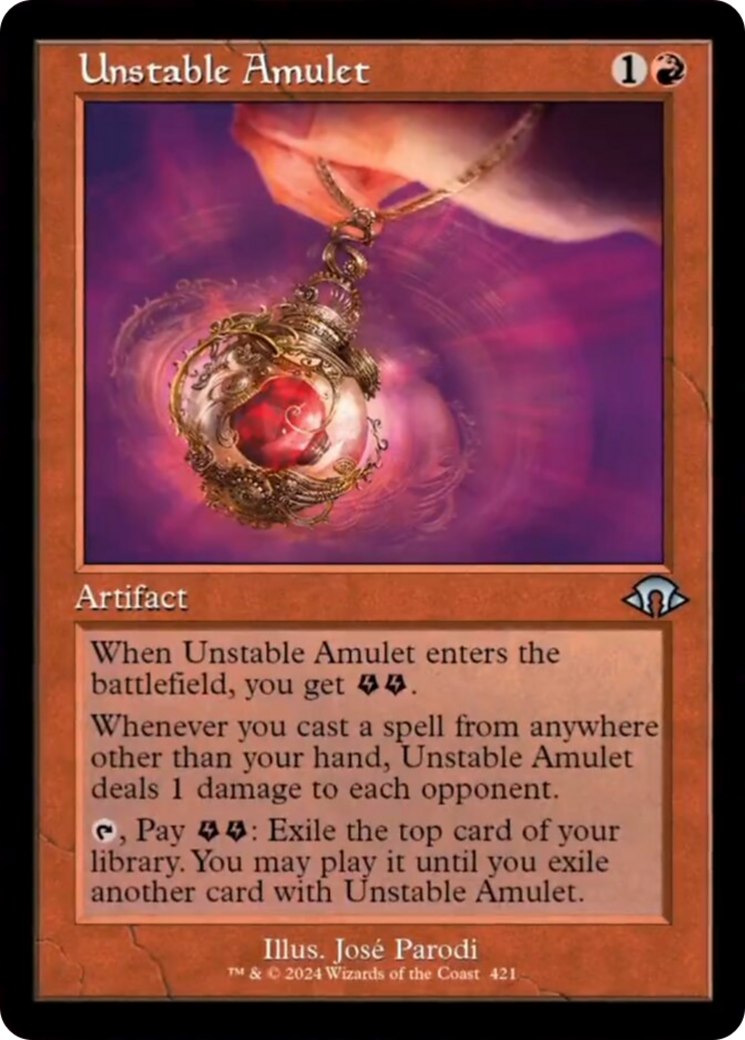 Unstable Amulet (Retro) [Modern Horizons 3] | GnG Games