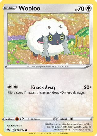 Wooloo (222/264) (Cosmos Holo) [Sword & Shield: Fusion Strike] | GnG Games