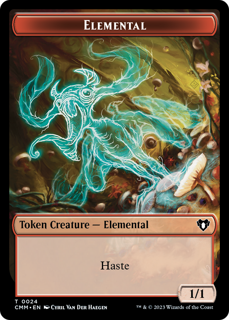 Elemental Token (24) [Commander Masters Tokens] | GnG Games