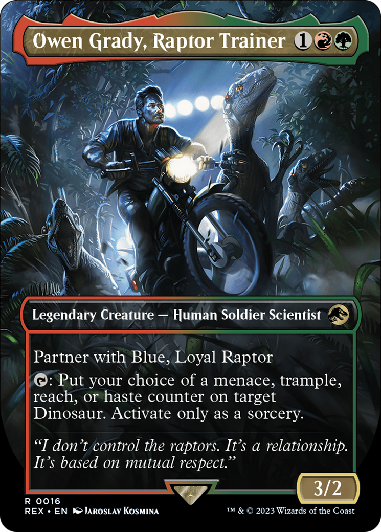 Owen Grady, Raptor Trainer (Borderless) [Jurassic World Collection] | GnG Games