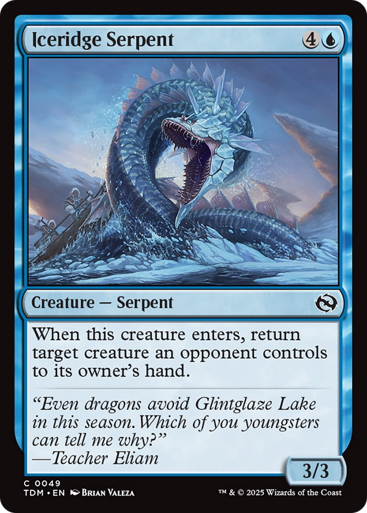 Iceridge Serpent [Tarkir: Dragonstorm] | GnG Games