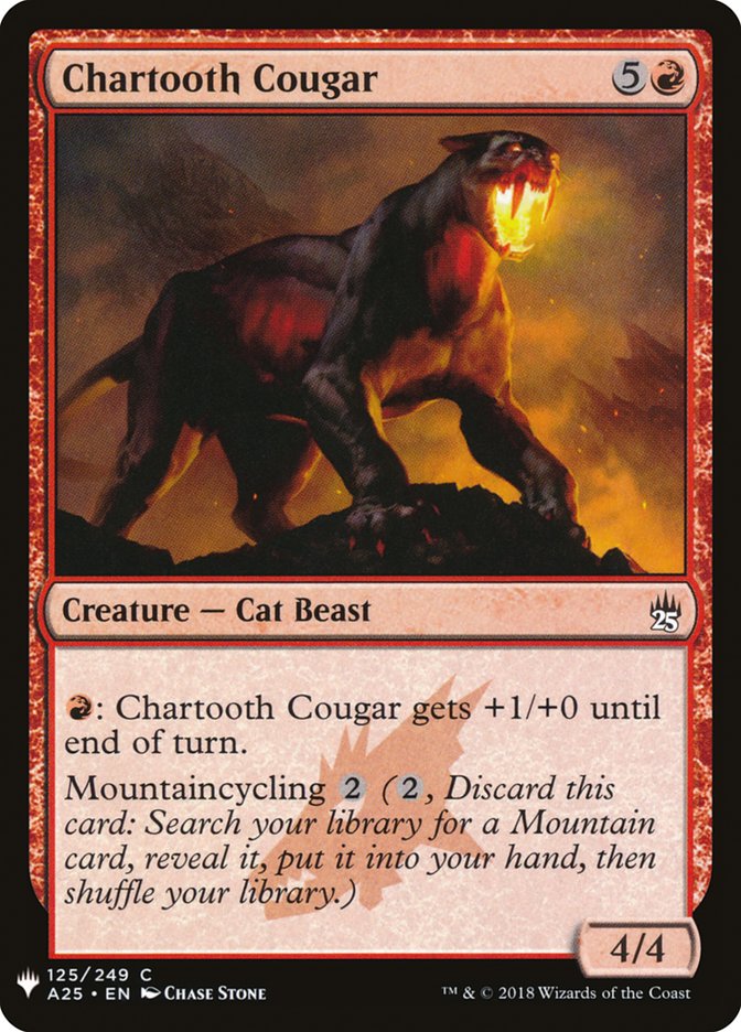 Chartooth Cougar [Mystery Booster] | GnG Games