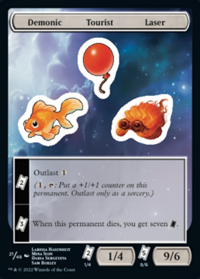 Demonic Tourist Laser [Unfinity Stickers] | GnG Games