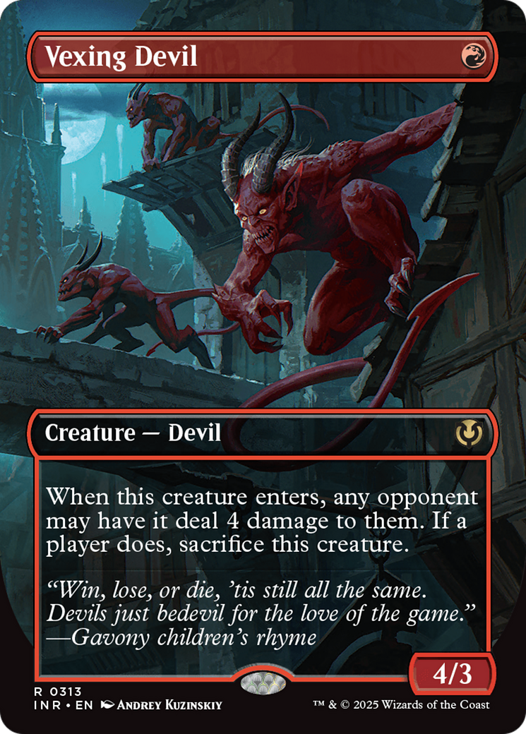 Vexing Devil (Borderless) [Innistrad Remastered] | GnG Games