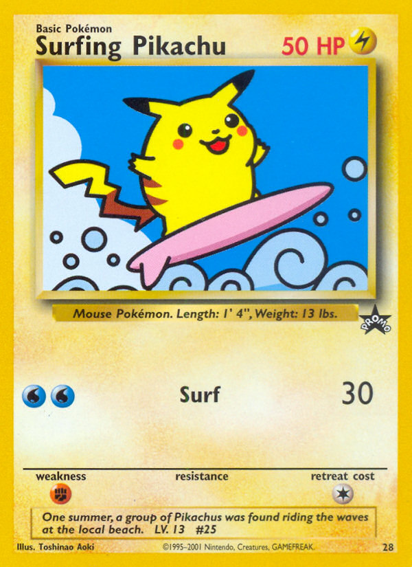 Surfing Pikachu (28) [Wizards of the Coast: Black Star Promos] | GnG Games