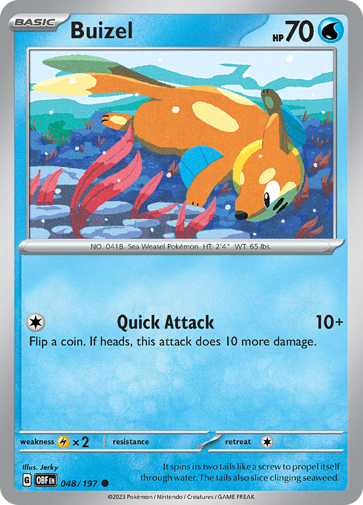 Buizel (048/197) [Scarlet & Violet: Obsidian Flames] | GnG Games