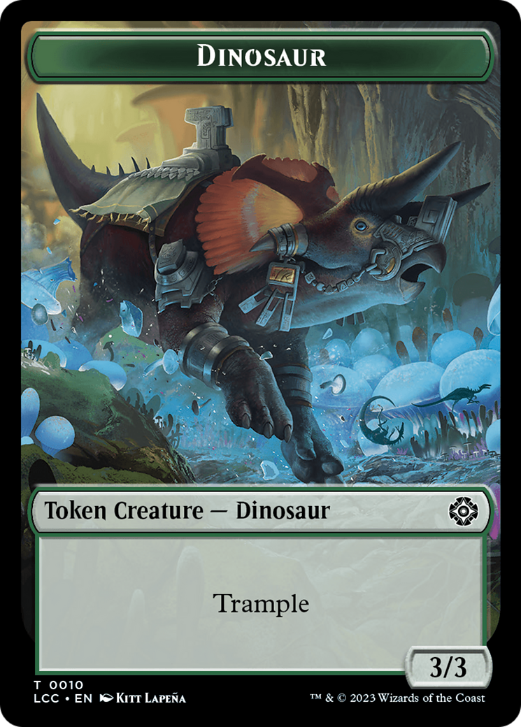 Copy // Dinosaur Double-Sided Token [The Lost Caverns of Ixalan Commander Tokens] | GnG Games