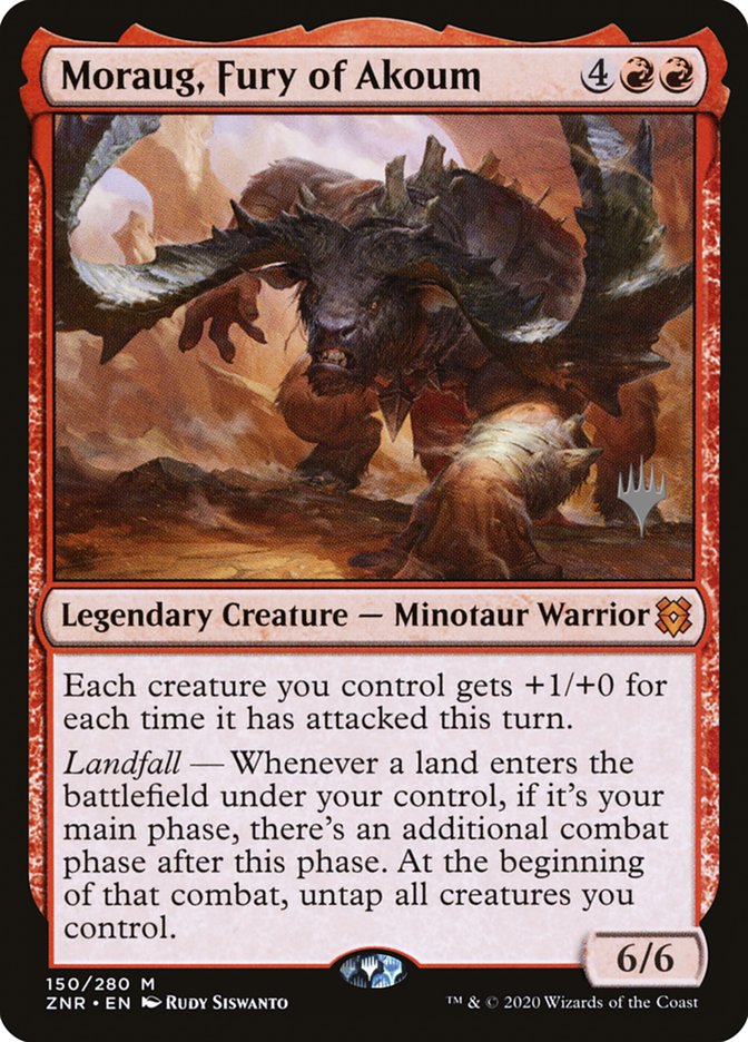 Moraug, Fury of Akoum (Promo Pack) [Zendikar Rising Promos] | GnG Games