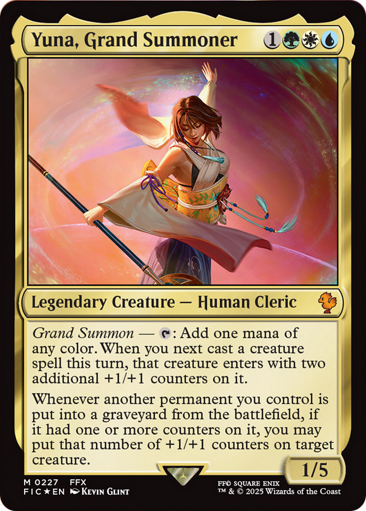 Yuna, Grand Summoner (Surge Foil) [FINAL FANTASY Commander] | GnG Games