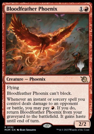 Bloodfeather Phoenix (Promo Pack) [March of the Machine Promos] | GnG Games