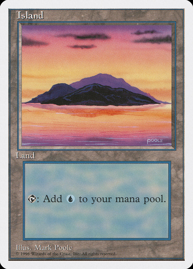 Island (Dark Clouds, Signature on Bottom Right) [Introductory Two-Player Set] | GnG Games
