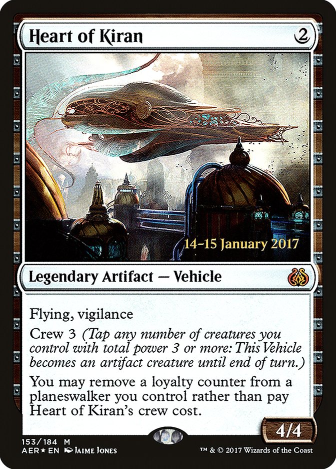Heart of Kiran [Aether Revolt Prerelease Promos] | GnG Games