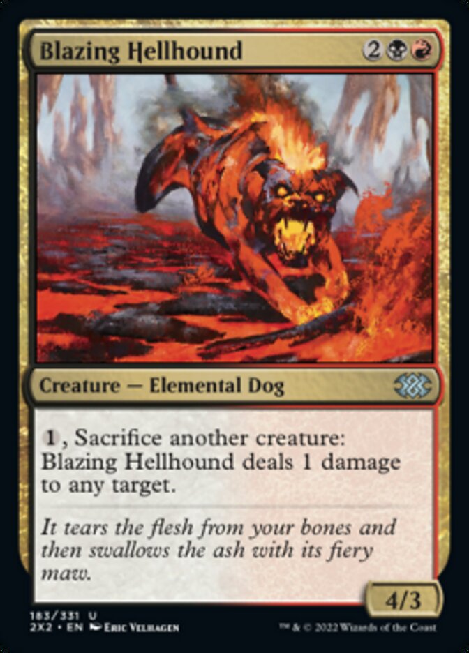 Blazing Hellhound [Double Masters 2022] | GnG Games