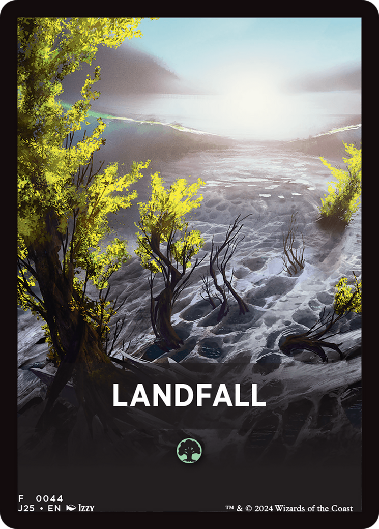 Landfall Theme Card [Foundations Jumpstart Front Cards] | GnG Games