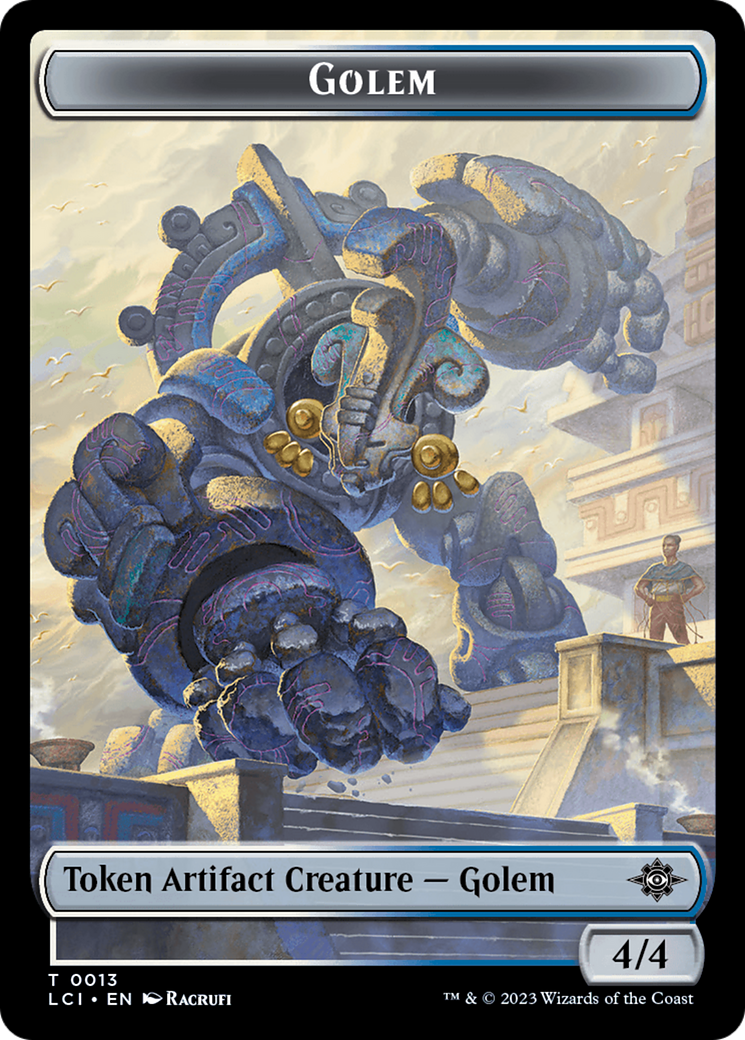 Gnome // Golem Double-Sided Token [The Lost Caverns of Ixalan Tokens] | GnG Games