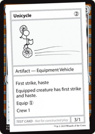 Unicycle (2021 Edition) [Mystery Booster Playtest Cards] | GnG Games