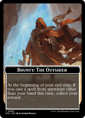 Bounty: The Outsider // Bounty Rules Double-Sided Token [Outlaws of Thunder Junction Commander Tokens] | GnG Games