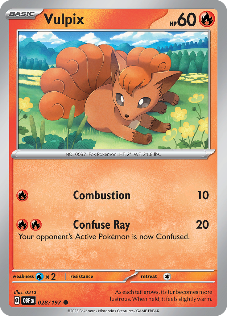 Vulpix (028/197) [Scarlet & Violet: Obsidian Flames] | GnG Games