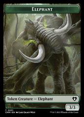 Clue // Elephant Double-Sided Token [Commander Masters Tokens] | GnG Games