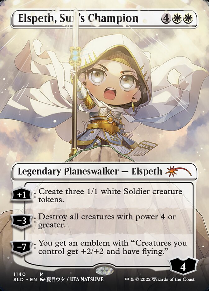 Elspeth, Sun's Champion (Borderless) (1140) [Secret Lair Drop Series] | GnG Games