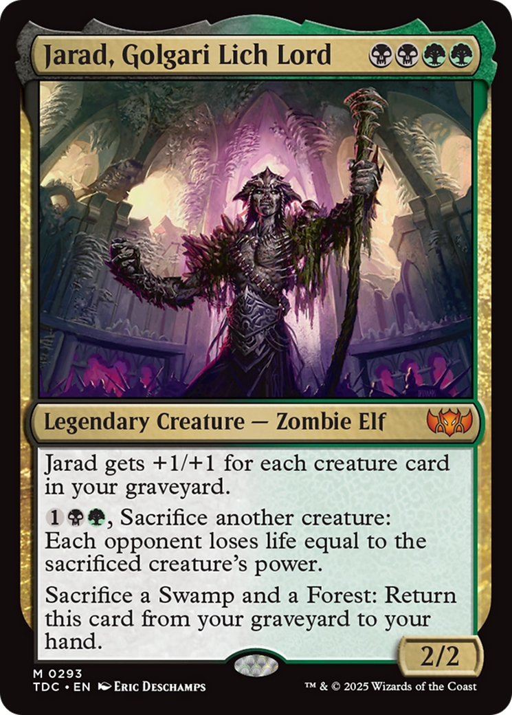 Jarad, Golgari Lich Lord [Tarkir: Dragonstorm Commander] | GnG Games