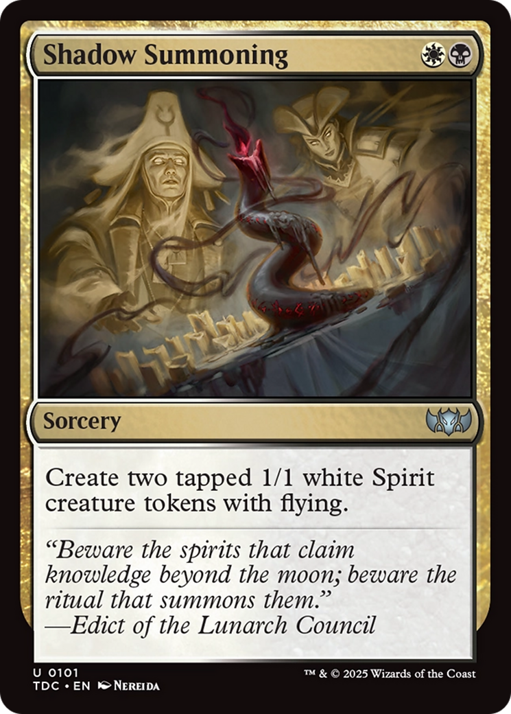 Shadow Summoning [Tarkir: Dragonstorm Commander] | GnG Games