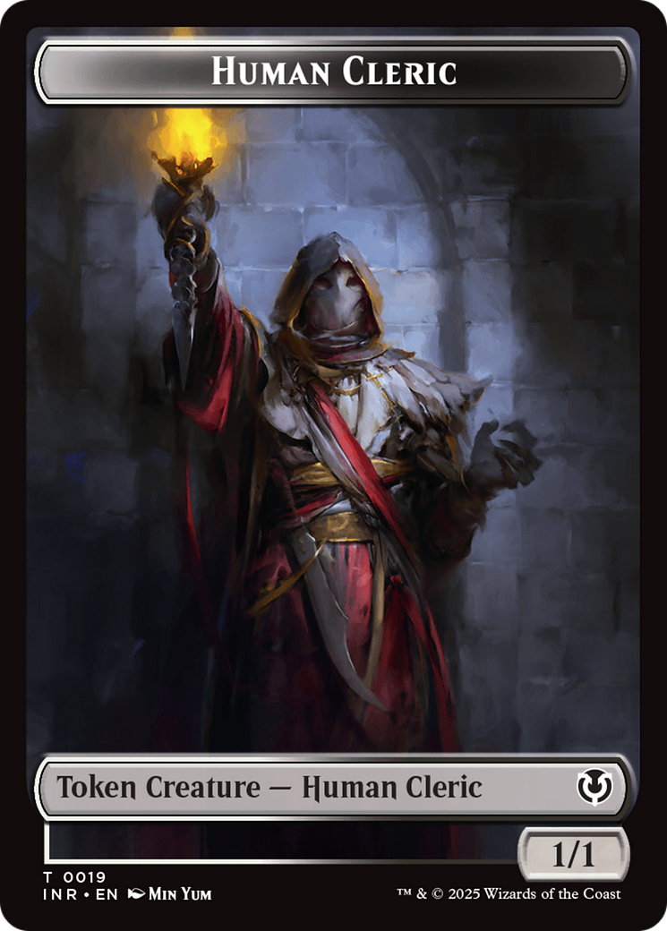 Demon // Human Cleric Double-Sided Token [Innistrad Remastered Tokens] | GnG Games