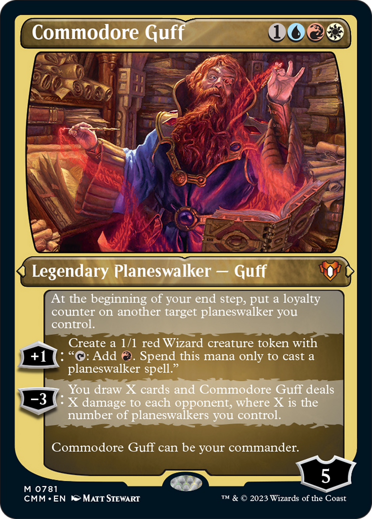 Commodore Guff (Display Commander) (Foil Etched) [Commander Masters] | GnG Games