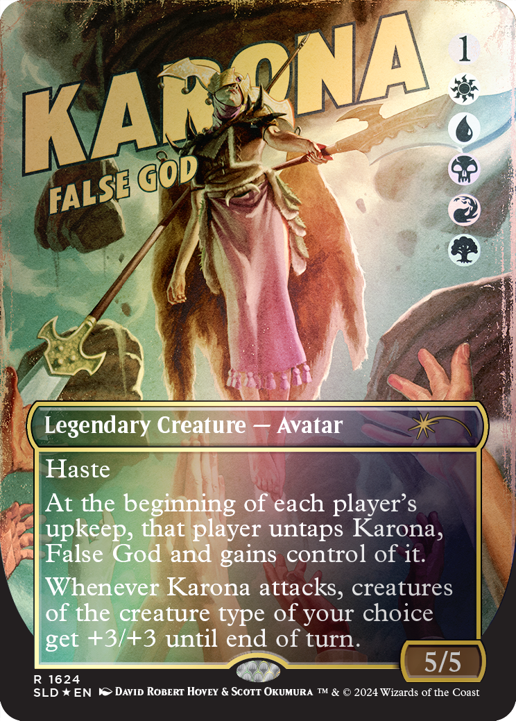 Karona, False God (Rainbow Foil) [Secret Lair Drop Series] | GnG Games