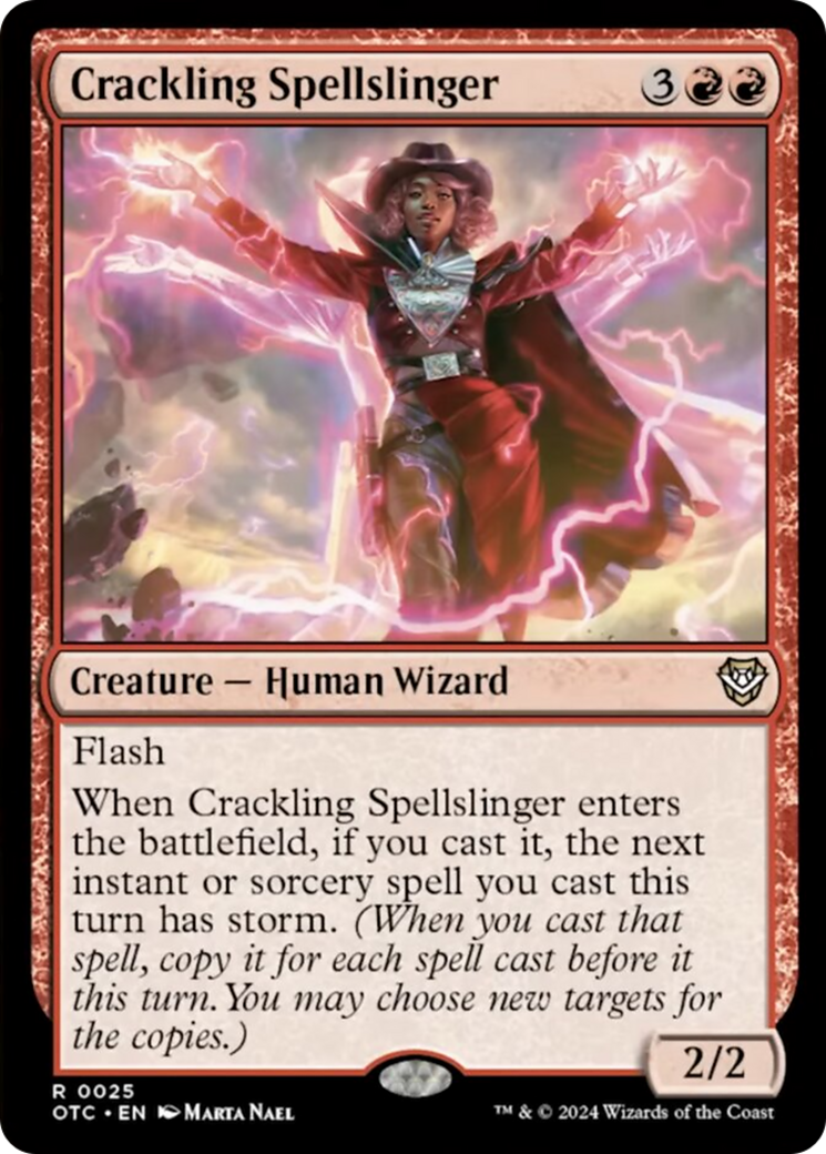 Crackling Spellslinger [Outlaws of Thunder Junction Commander] | GnG Games