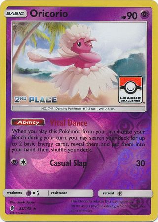 Oricorio (55/145) (League Promo 2nd Place) [Sun & Moon: Guardians Rising] | GnG Games