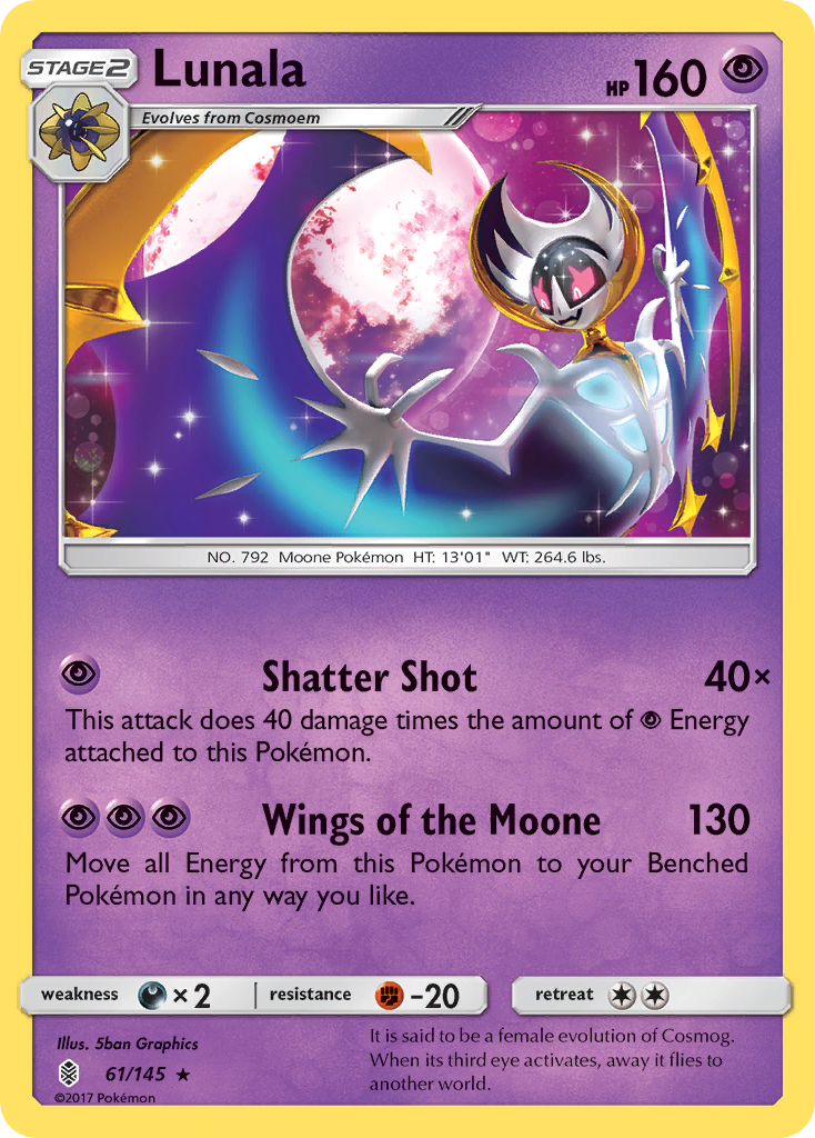 Lunala (61/145) [Sun & Moon: Guardians Rising] | GnG Games