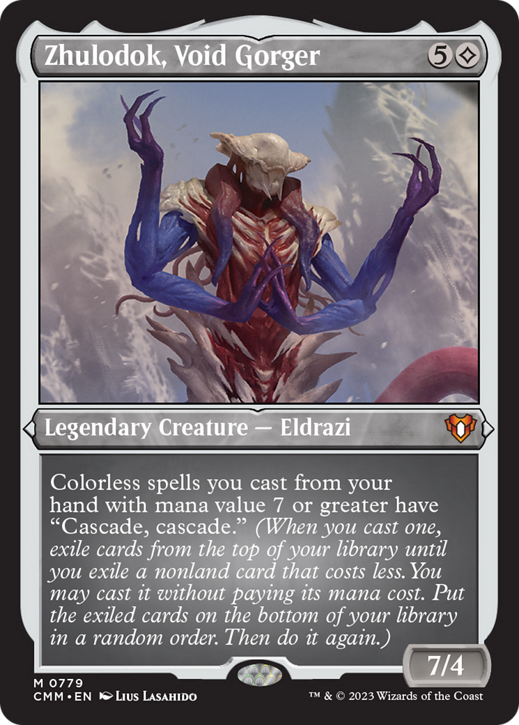 Zhulodok, Void Gorger (Display Commander) (Foil Etched) [Commander Masters] | GnG Games