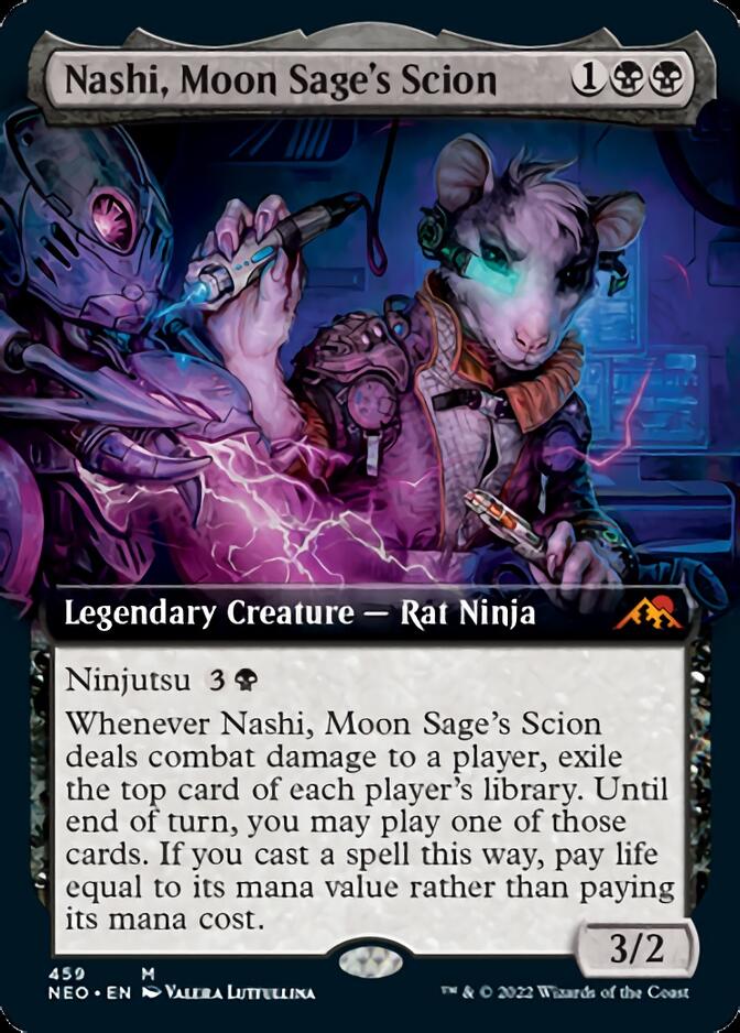 Nashi, Moon Sage's Scion (Extended Art) [Kamigawa: Neon Dynasty] | GnG Games