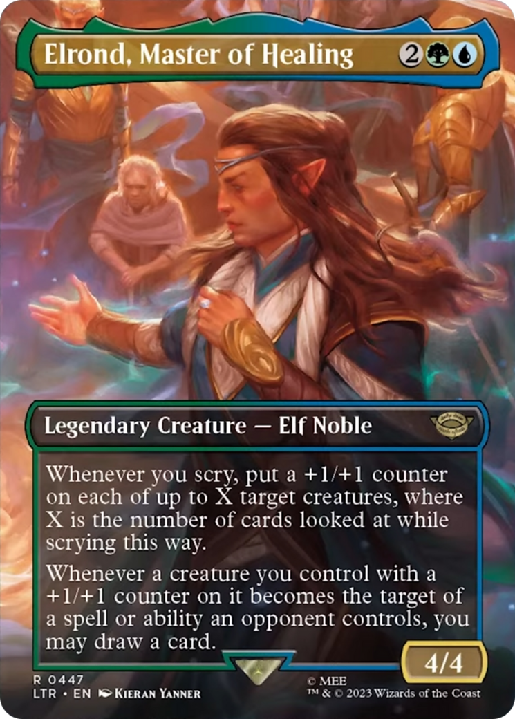 Elrond, Master of Healing (Borderless Alternate Art) [The Lord of the Rings: Tales of Middle-Earth] | GnG Games