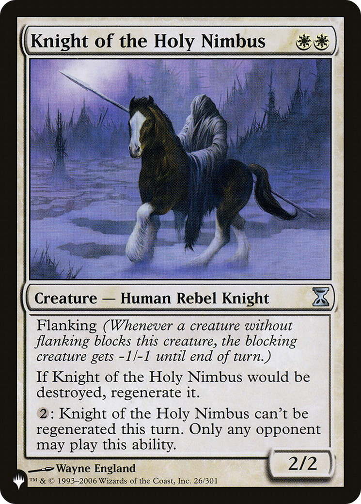 Knight of the Holy Nimbus [The List] | GnG Games