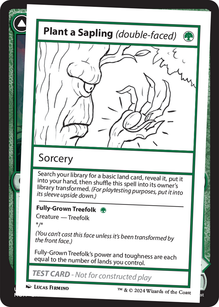 Plant a Sapling (double-faced) [Mystery Booster 2 Playtest Cards] | GnG Games