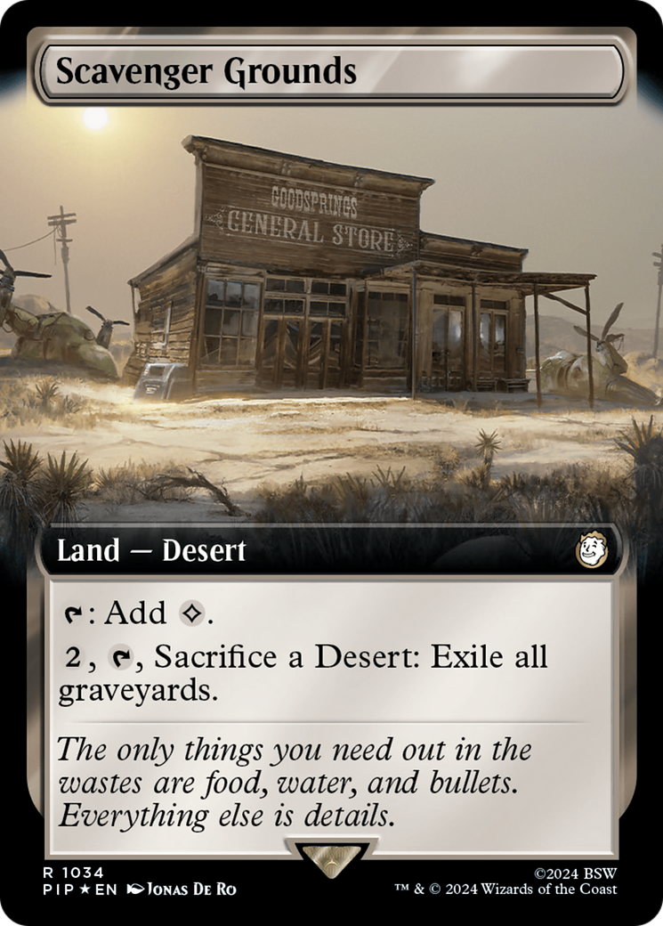 Scavenger Grounds (Extended Art) (Surge Foil) [Fallout] | GnG Games