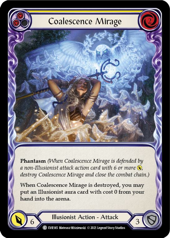 Coalescence Mirage (Yellow) [EVR145] (Everfest)  1st Edition Rainbow Foil | GnG Games