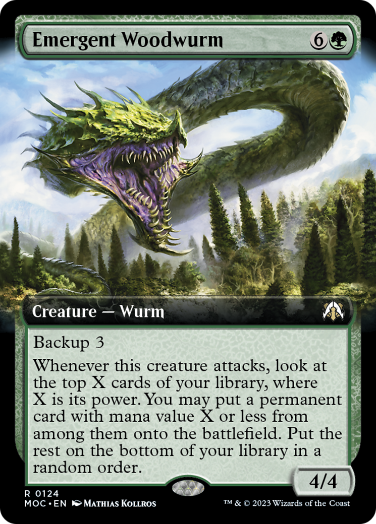 Emergent Woodwurm (Extended Art) [March of the Machine Commander] | GnG Games