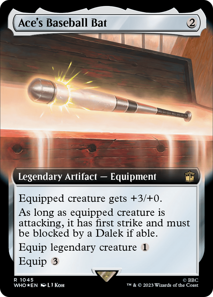 Ace's Baseball Bat (Extended Art) (Surge Foil) [Doctor Who] | GnG Games