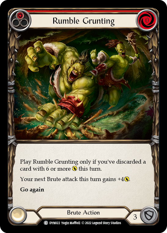 Rumble Grunting (Red) [DYN022] (Dynasty) | GnG Games