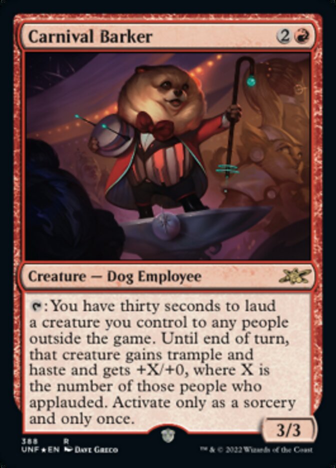 Carnival Barker (Galaxy Foil) [Unfinity] | GnG Games