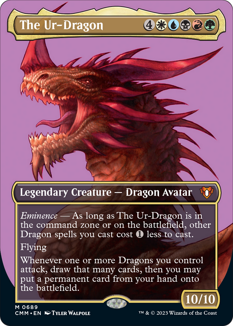 The Ur-Dragon (Borderless Profile) [Commander Masters] | GnG Games